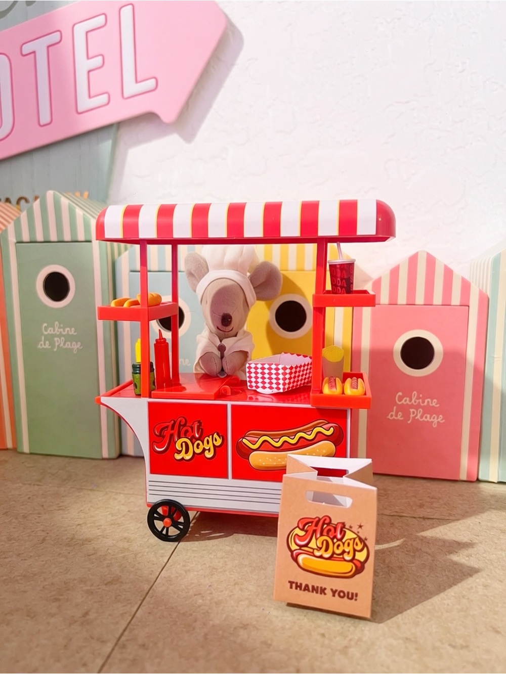 Red Hot Dog Cart Toy